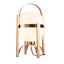 일본 LED 천연 목재 유리 테이블 램프 침실 머리맡 스탠딩 조명 탁상 거실 서재, Metal frame, With RC Dimmable, AU Plug