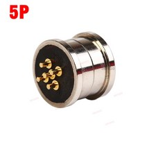 레이싱휠 조이스틱게임기 조이콘 스프링로드 마그네틱 포고 핀 커넥터 2 3 4 5 수컷 암 2A 5V DC 전원 충전 프로브 자석 호환, [05] 5P, [01] 1Pair