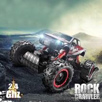 락크롤러 무선자동차 rc카 대형자동차 오프로드 방과후수업 몬스터 안전주행 어린이날선물, 레드1