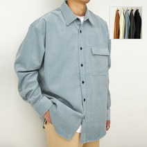 오리지널 겨울 코듀로이 오버핏 셔츠 골덴 자켓 남자 빅사이즈