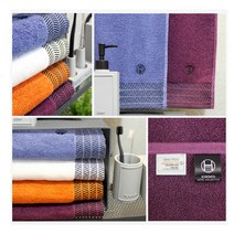 송월호텔커넥션 어로우40 송월타월 무료 인쇄 포장 답례품 수건 판촉물 개업 칠순 행사, 파랑, 1개