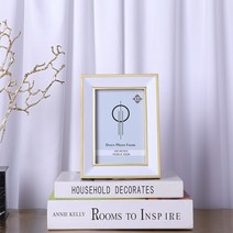 거실포인트액자 현대 가볍게 사치한 모델하우스 퀄리티 피질 메탈액자 A스윙 6인치 7인치 꾸미기액자 소프트 2584906430, 화이트 (6인치 )