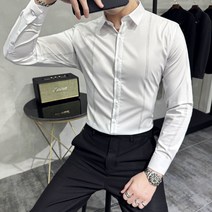 Z3JC 남성 세로 스트라이프 긴팔 루즈핏 캐주얼 무난방