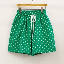 땡땡이 밴딩반바지 여성 숏팬츠 도트패턴 루즈핏