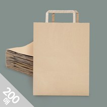 아트박스/프롬앤투 [대량구매] 데일리 크라프트 쇼핑백(대) 100매, 단품, 상세 설명 참조