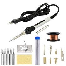 우드버닝 무선인두기 버닝기 나무 굽기 조각용 낙화술 펜 키트 온도 조절 가능 전기 납땜 인두 용접 엠보싱 연소 도구, [02] 110V US Plug, [08] 80W 7 in 1 set-2, 1개