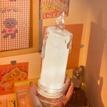 빛나는 led양초 글리터 멜팅 LED캔들 무드등