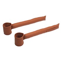 차량용 컵홀더 틈새쿠션 가죽 포켓 수납공간 정리 쿠션 휴대폰 지갑 등 보관 [00610], 3번 연브라운 세트