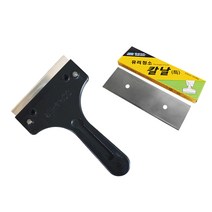 유리청소칼날 스크래퍼 유리칼집 이물질제거 껌제거 본드제거, 1.유리칼집2개
