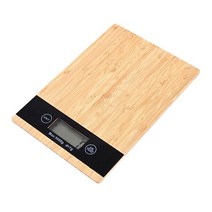 커피저울 미세 저울 타임모어 가정용 핸드드립 바리스타 주방 규모 대나무 LED 디스플레이 나무 음식 커피 베이킹 액세서리, [02] Square