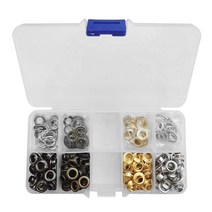 아일렛펀치 펀칭기 내경 5mm 수동 DIY 구멍 펀치 플라이어 201 개 핸드 프레스 그로멧 도구 키트 보관 포함, 한개옵션0