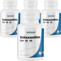 뉴트리코스트 아스타잔틴 12mg 소프트젤, 60개입, 4개