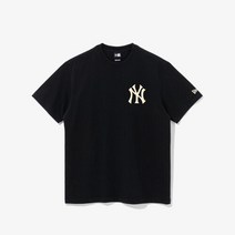 뉴에라 [뉴에라] MLB 헤비 코튼 뉴욕 양키스 티셔츠 블랙 13086578