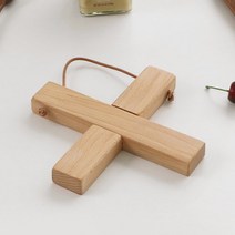 감성 우드 캠핑 냄비받침 휴대용 주전자 뚝배기 나무 받침 깔개