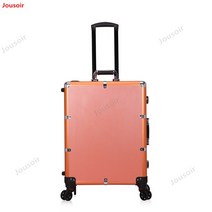 led 화장품가방 파우치 케이스Photography Led light Trolley Cosmetic case Rolling Luggage wheels bag l, 02 Golden