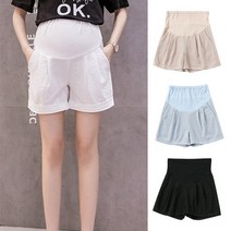 시어서커 임산부 배보호 반바지 4종1택(M-XXL) 204879 스카이블루M, 색상