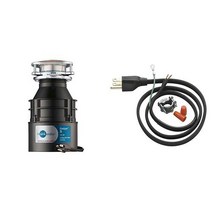 InSinkErator 쓰레기 처리 코드 포함 Badger 5 12 HP 연속 공급 및 PF WaterWorks PF0989 설치 키트 흰색, 단일모델명/품번