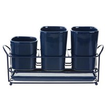 [모던하우스] 트리플 스퀘어 수저통 NAVY