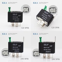 자동차 컨버터 인버터 퓨즈 포함 릴레이 모터 보트 12V 24V 4 핀 5 40A 80A, 13.30A Fuse Relay - 12V 4Pin w, 1개