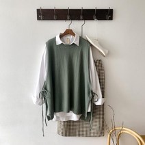 옆 리본 니트조끼 1063985