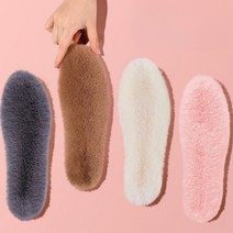 토끼털 토끼털같은 부츠 부드러운 남녀공용 구두 고급깔창 다용도 깔창 보온깔창 신발 인조