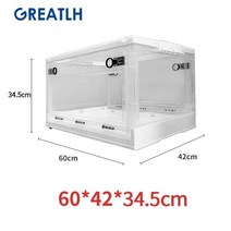 펫산소방 애견 고양이 동물용 반려견 반려묘 동물병원 애완 동물 산소 케이지 분무 상자, 사이즈 L