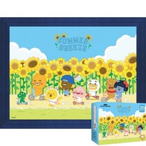 퍼즐피플 카카오프렌즈 직소퍼즐 모음2, 카카오프렌즈 섬머브리즈 500피스 액자포함(우드블루), 퍼즐유액 포함, 500p