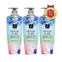 [LG생활건강] 엘라스틴 퍼퓸 퓨어브리즈 컨디 600ml x 3개, 상세 설명 참조