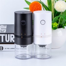 샤오미 휴대용 커피 그라인더 전동 원두 분쇄기 캠핑 USB 충전, White