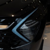 USK 스포티지NQ5 캣츠아이 데일라이트 필름 스티커 가드 드레스업 레터링 랩핑 DIY 튜닝 용품, 블루