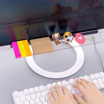 모니터 부착 메모 보드 선반