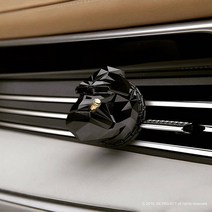 디프로젝트 디릴라고 고릴라 차량용 방향제 디퓨저 (고체 센트도넛), 없음, 골드/화이트로즈