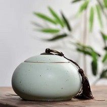 서랍형 보이차 보관함 보이차봉투지퍼백현대 스타일 도자기 작은 차 캐디 중국 모든 종류의 차 저장 상자, 11 12