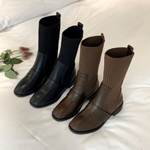 여자 가을 니트발목 앵클부츠 삭스부츠 가을앵글부츠 겨울부츠 여자가을신발 니트발목앵클부츠 오피스
