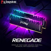 Kingston FURY Renegade DDR4 RGB RAM 8GB 16GB 32GB 최대 3600MHz 메모리 PC 데스크탑 지원 LGA1700 4AM 메인 보드 XMP, [04] 32G(16Gx2) 3600MHz
