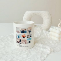 59마켓 기념일 감동선물 사진넣는 포토 고급 커플머그컵, 화이트