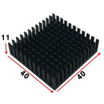 JINHA 방열판 알루미늄 방열패드 방열시트 40x40x11 (십자형)