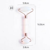 자연 옥 페이셜 마사지 더블 롤러 괄사 보드 몸 뒤로 얇은 리프트 얼굴 휴식 스킨 케어 도구, 11 K