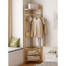 현관 모서리 행거 외투 스탠드 코너 코트 옷걸이 봉, 화이트