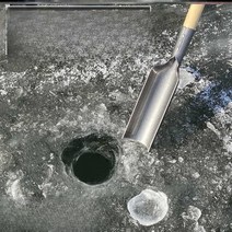 얼음 천공기 쇄빙 삽 쇄빙기 얼음 낚시 구멍 뚫는 빙어낚시, 1.2m 길이 배나무 손잡이