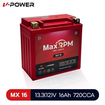 할리 스트리트750 15-19년 브이파워 MX16 배터리 유아사 YTX14L-BS 호환