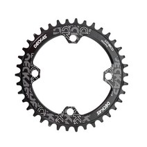 deckas 라운드 체인 링 104bcd 40 42 44 46 48t 50 52 치아 mtb 산악 체인 링 chainwheel 104 bcd, 협력사, 46톤, 검은 색