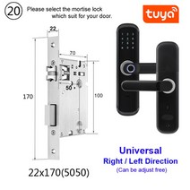 지문 자물쇠 블루투스 시물함 자물쇠 번호자물쇠 지문 도어락 raykube wifi 전자 도어록 with tuya app 원격생체 지문스마트 카드비밀번호키 잠금 해제 169, 협력사, 22x170 5050