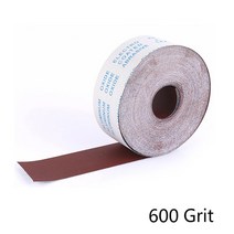 10cm 폭 알루미늄 산화물 에머리 천 롤 연마 사포 연삭 도구 금속 가공 목공 60-800Grit 1 미터, 10 600 #