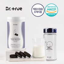 초유 산양유 프로틴 담은 닥터트루 리얼 다이어트 식사대용 단백질 쉐이크 쿠키앤크림맛 750g(25일분) + 보틀포함, f. 환상의쿵짝 오구