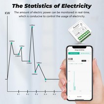 가전제품 전자기기 Tuya 미니 Wifi 스위치 릴레이 2 방식 제어 빛 지원 전력 소비 모니터 Alexa Google 앨리스 스마트 라이프, [02] Zigbee switch, [01] NO power monitor