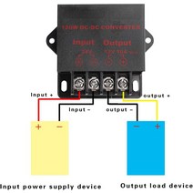 강압기 DC 전압 조정기 벅 컨버터 24V-DC 12V 10A 120W 스텝 다운 감속기 전력 변환기 미니 모듈, 01 24V_01 12V