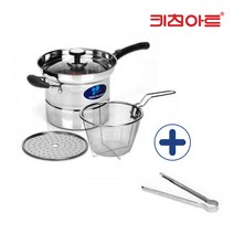 키친아트냄비 스텐 파스타 국수냄비 야채데치기+집게증정, 키친아트 냄비 16cm