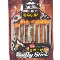 정품 국내산 강아지간식 네츄럴EX 한우 불리스틱 덕용 8P팩상품, 1set