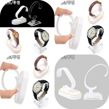 마트498 라운드형 시계 진열대 쇼케이스 받침대 진열장 편의점, 투명